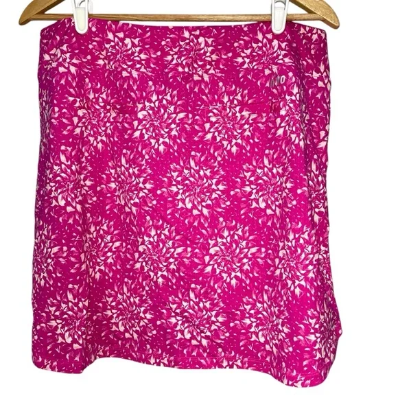 NEW NIVO Lynelle Geo Print Golf Skort Large L Magenta UPF 50+ Skirt Nvo Skirt - Picture 2 of 4